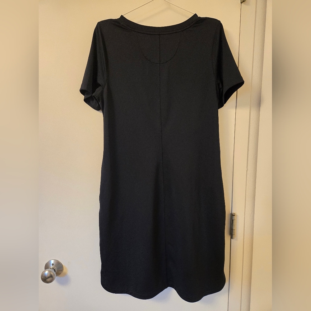 EUC Like New‎ Duluth Trading Co. Black Short Sleeve Dress - Picture 5 of 8